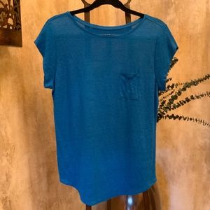 Ann Taylor LOFT Royal Blue Cap Sleeve Top.  Lightweight.  Size S.